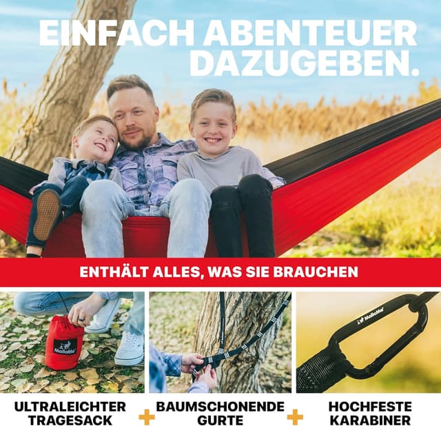 Detalle de MalloMe Einzel Hängematte 285 x 140 cm