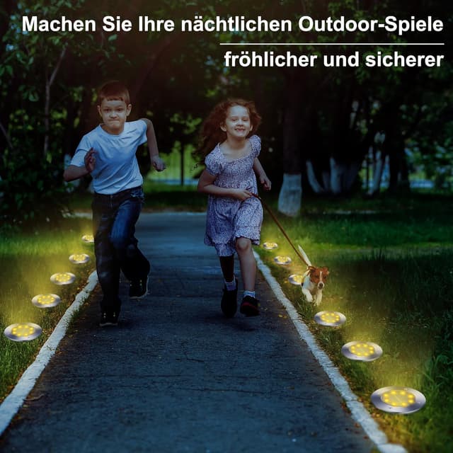 Thumbnail 4 de Qedertek Solar Bodenleuchten Garten 8 Stück 8 LED