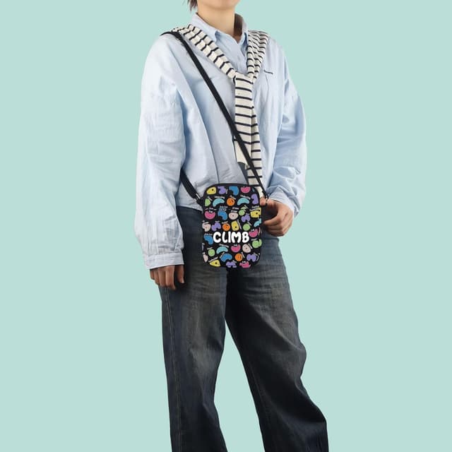 Detalle de Rock Climber Gift for Women rock climbing cosmetic bag (33 cm x 22 cm) – water-resistant organiser