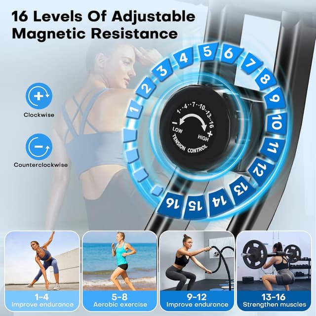 Thumbnail 1 de VANNECT Folding Magnetic Exercise Bike