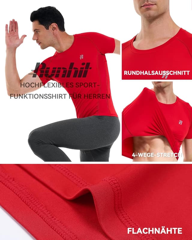 Thumbnail 3 de Runhit Kompressionsshirt Herren 3er Pack