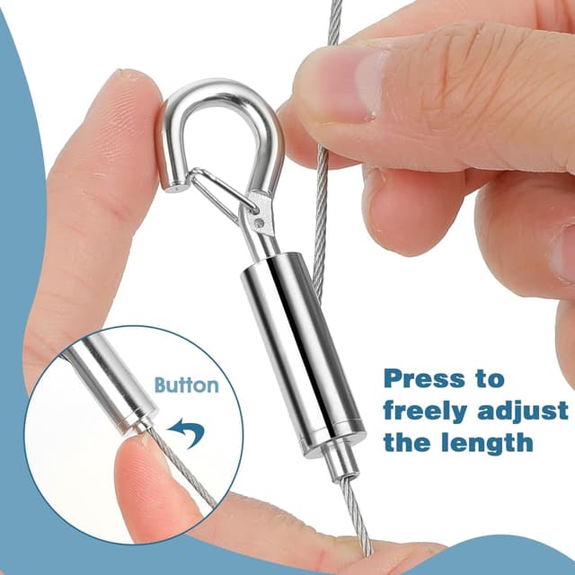 Detalle de Edelstahl-Drahtseil 2 Stück 2 m