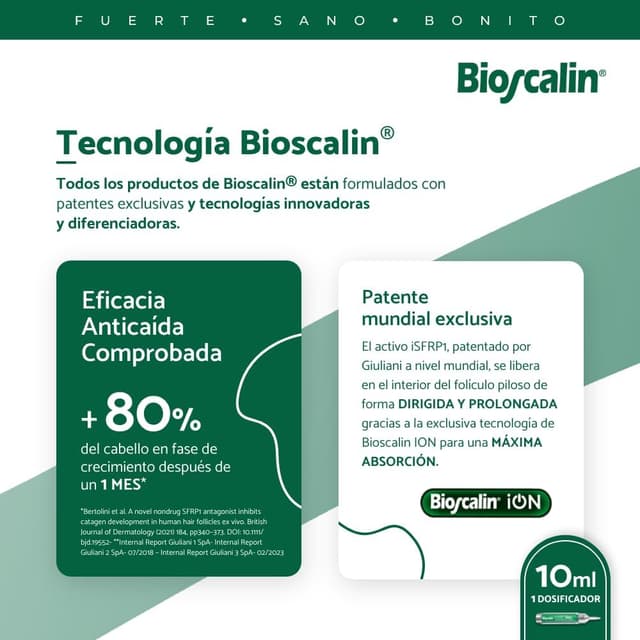 Thumbnail 5 de Bioscalin Activador Capilar iSFRP-1 10 ml