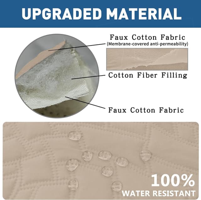 Detalle 2 de Ystyle Funda sillón relax eléctrica 1 plaza beige