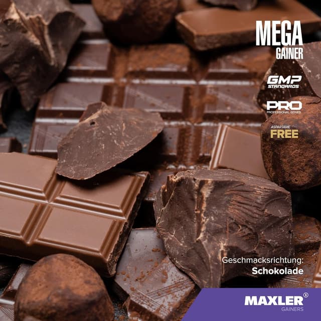 Detalle 2 de Maxler Mega Gainer Batido de Ganancia de Peso 🍫 1000g