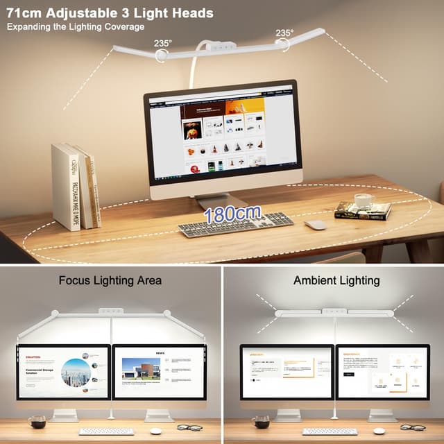 Thumbnail 1 de EppieBasic Schreibtischlampe LED 24W 3-Kopf