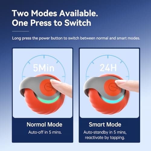 Detalle de Kinizuxi Speedy Tail 2.0: pelota interactiva para gatos con cola de plumas y 2 modos