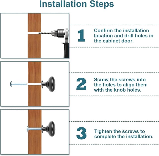 Thumbnail 4 de VINATO Pomelli Mobili Nero 4 Pezzi