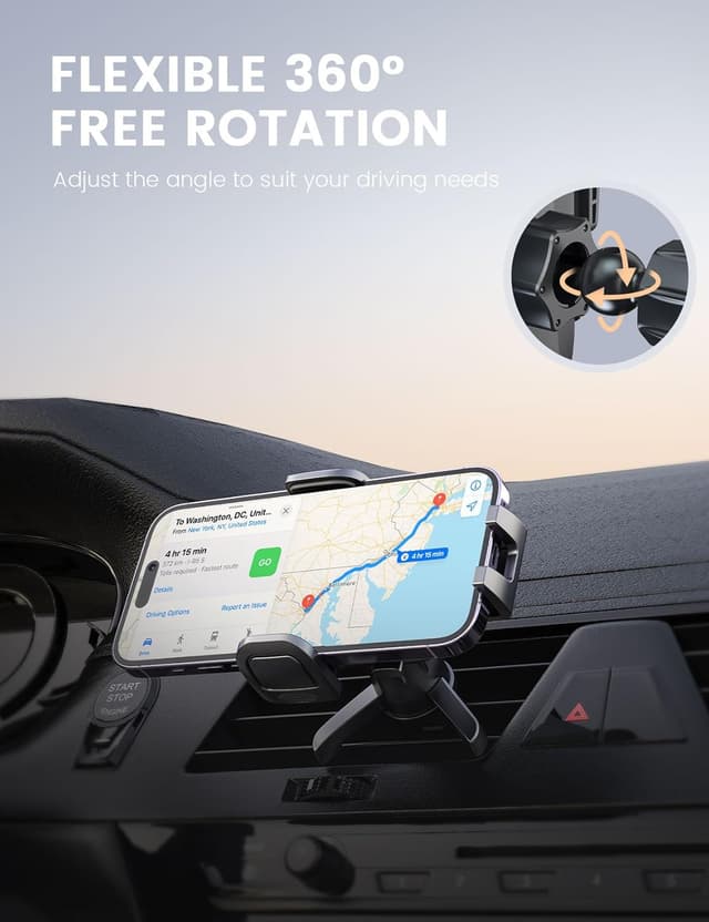 Detalle 2 de Pnitri Car Phone Holder 4.0–7.0" universal mount