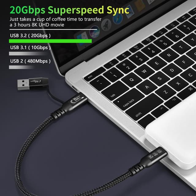 Thumbnail 6 de USB-C-Kabel 3.2 Gen2 20 Gbit/s