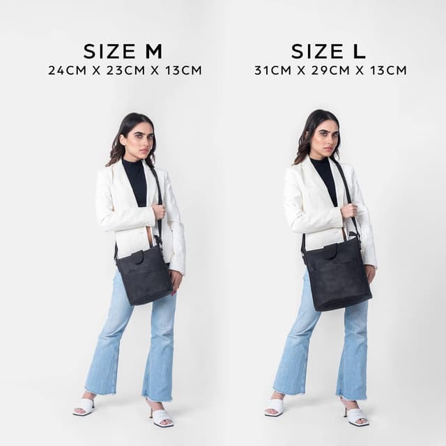 Detalle de LEABAGS Damen Leder-Handtasche HERAUSRAGENDE Qualität aus echtem Leder – Umhängetasche für Arbeit, Uni, Schule