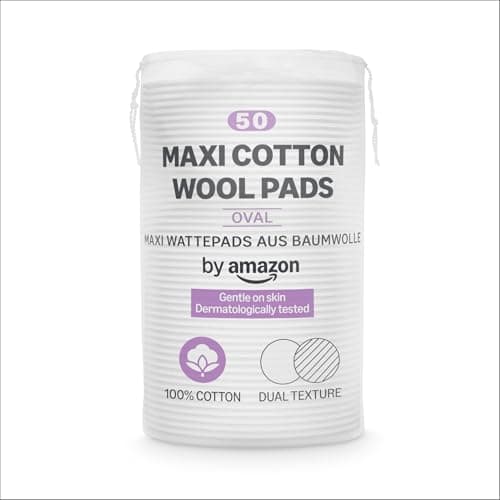 Imagen de by Amazon Coton à démaquiller Maxi Ovale, 50 pièces en OfertitasTOP