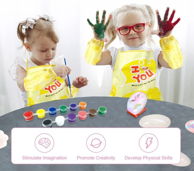 Detalle 2 de Rock painting kit for kids 12 paints