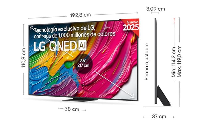 Detalle 2 de LG QNED81 86" QNED AI 4K 2025 — Smart TV