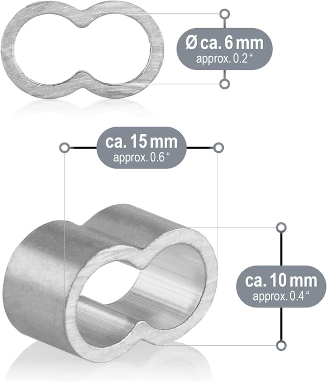 Thumbnail 5 de com-four Serre-câbles 6 mm