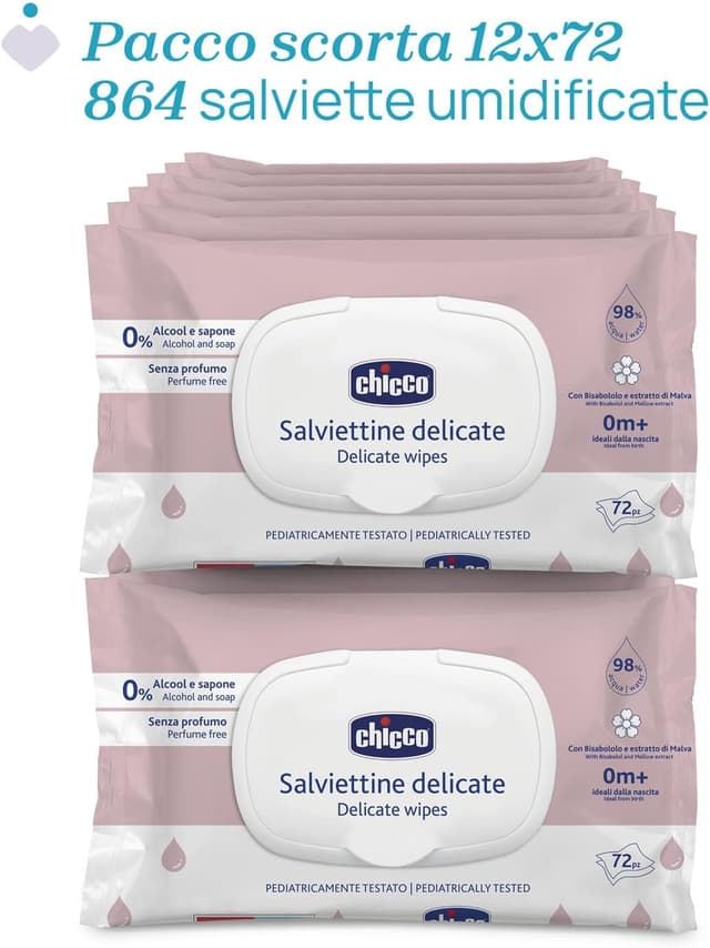 Thumbnail 1 de Chicco Salviette Neonato Delicate 864 pezzi