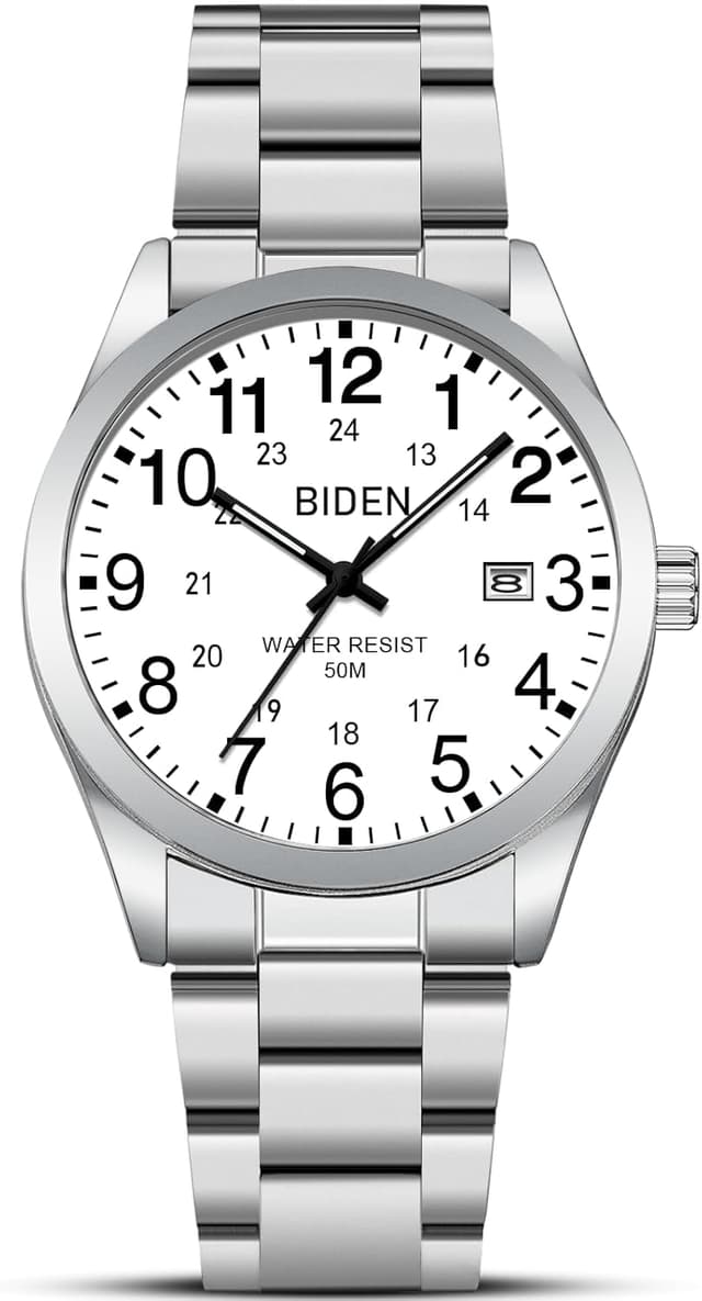 Detalle de LN LENQIN Herren Uhr Edelstahl 40 mm