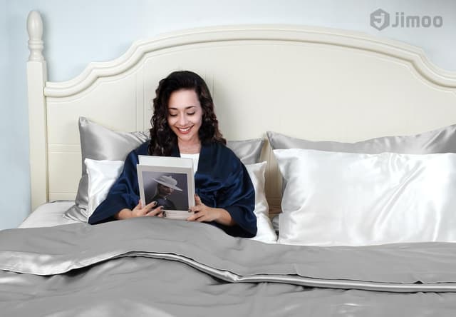 Thumbnail 2 de 100% Mulberry Silk Pillowcase 22 Momme, 2-Pack