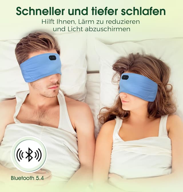 Detalle 2 de MUSICOZY Bluetooth-Schlafkopfhörer als Stirnband aus Bambusviskose