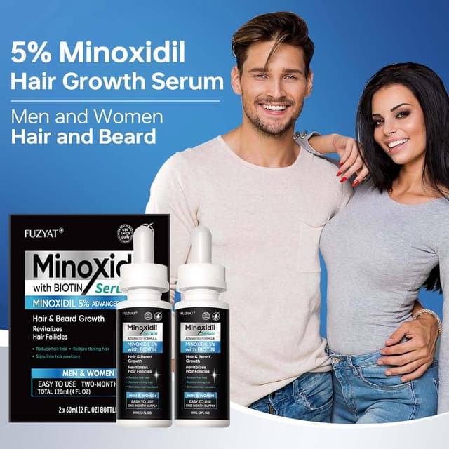 Thumbnail 6 de 5% Minoxidil Hair Regrowth Serum (Men & Women) with Biotin & Castor Oil — 120ml