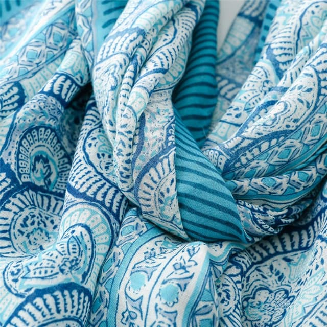 Detalle de prinfantasy long women’s scarf shawl wrap (180 x 85cm) for evening, wedding & everyday wear