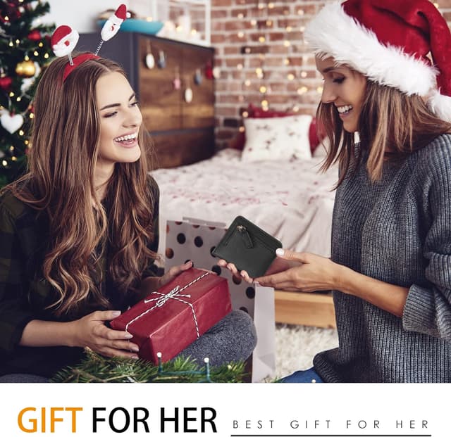 Detalle 2 de Toughergun Women’s Slim Leather Wallet with RFID Protection 🧷