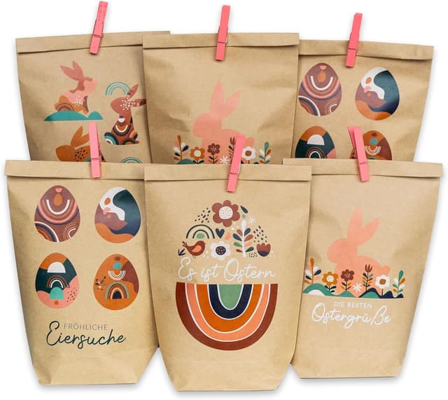 Detalle de Papierdrachen Papierdrachen Oster Tüten Set 6