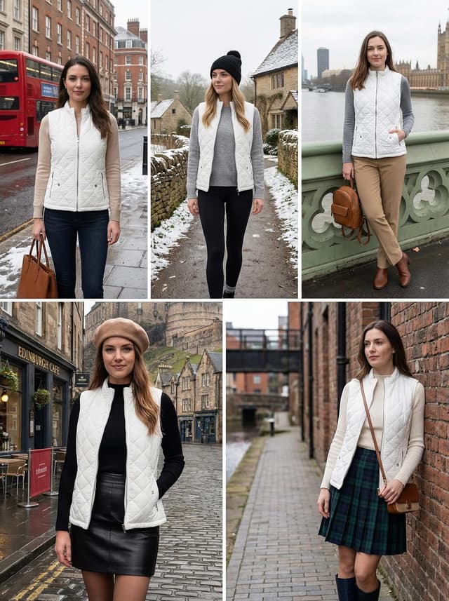 Thumbnail 6 de Fuinloth Women's Quilted Vest lightweight zip gilet