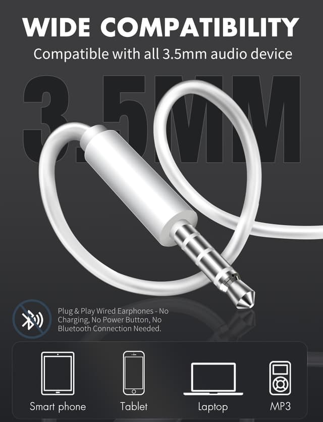 Detalle de Antool Wired Earbuds 3.5mm wired headphones