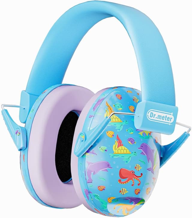 Detalle de Dr.meter protezione dell’udito per bambini con cuffie antirumore SNR 27 dB (3-12 anni)