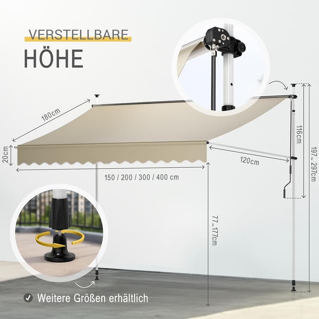 Thumbnail 4 de Sol Royal Klemmmarkise 4m breit