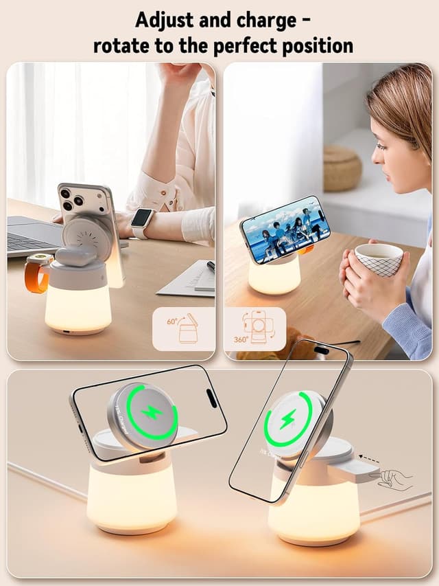 Detalle de Station de charge induction 4 en 1 25W