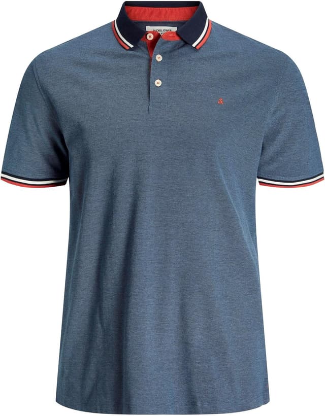 Detalle 2 de Jack & Jones Herren Jjepaulos Polohemd mit regulärer Passform (1er Pack)