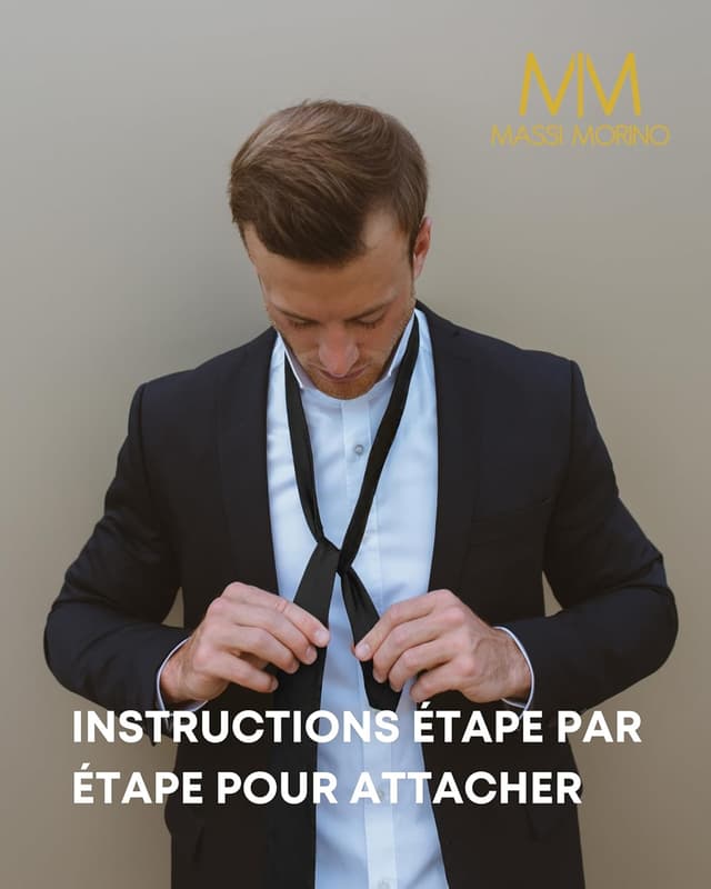 Detalle 2 de Massi Morino Cravate 147 cm Cravate Homme