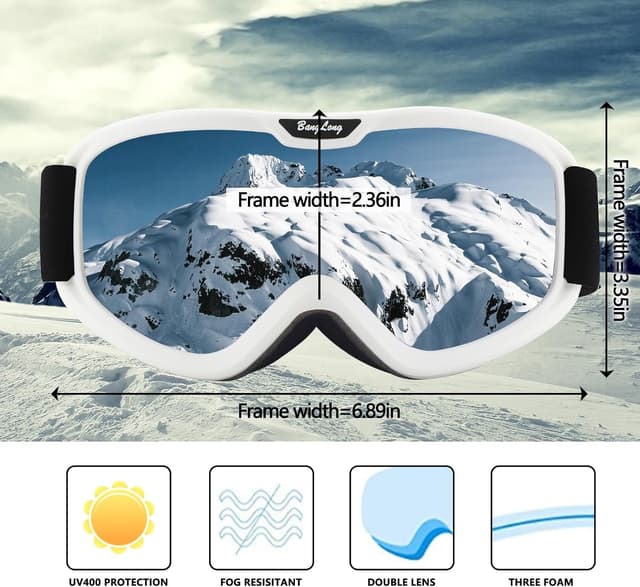 Detalle de BangLong Skibrille mit UV-Schutz