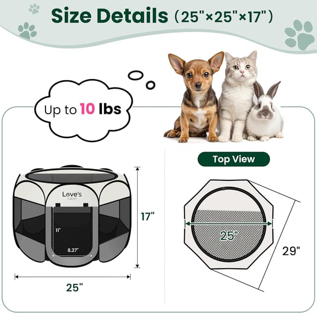 Thumbnail 2 de Love's cabin Playpen 25x25x17 in