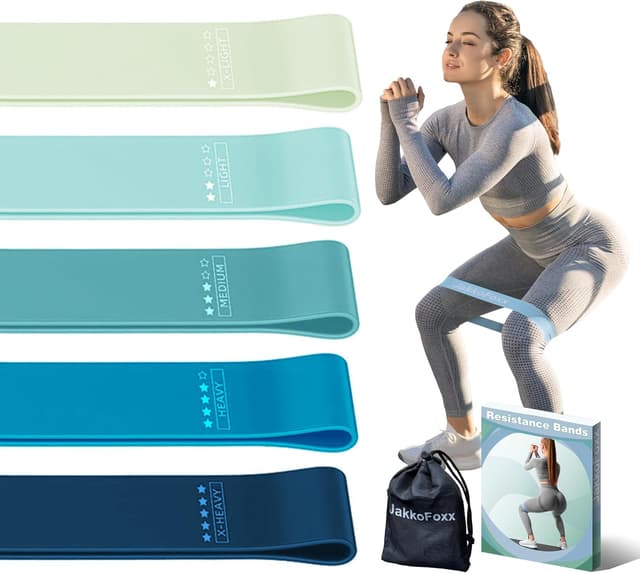 Detalle de JAKKOFOXX Resistance Loop Exercise Bands set of 5 (5 resistance levels)