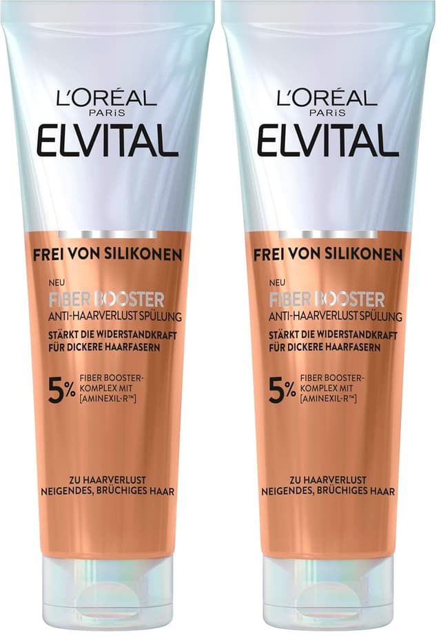 Detalle de L’Oréal Paris Elvital Fiber Booster Anti-Haarverlust-Conditioner (Spülung gegen Haarausfall) – 150 ml