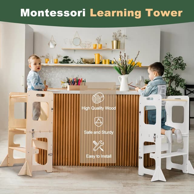 Thumbnail 6 de labebe Torre montessoriana 3‑in‑1 per bambini