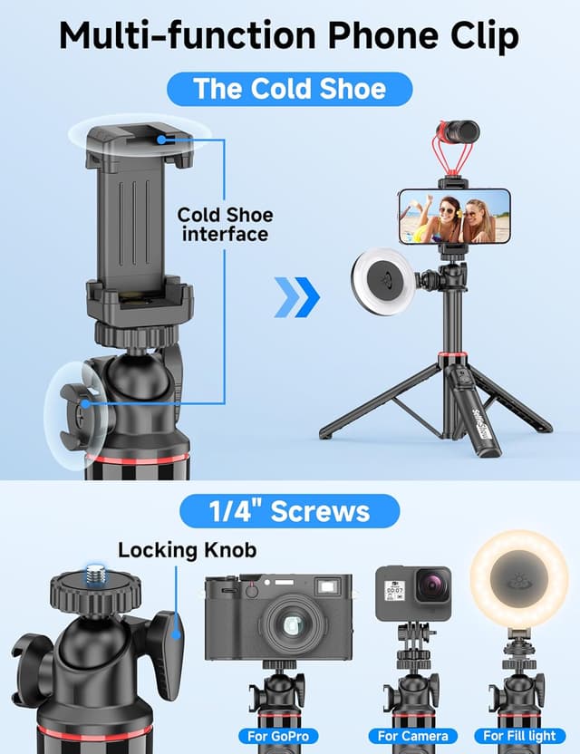 Thumbnail 5 de Perche a Selfie Trépied Aluminium 126 cm