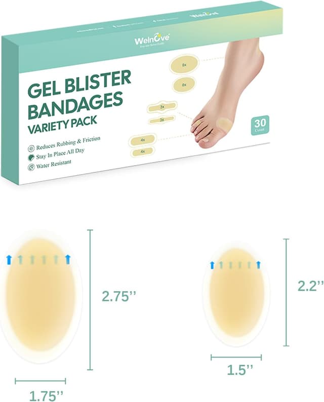 Thumbnail 6 de Welnove 30 Patches Talón para Ampollas
