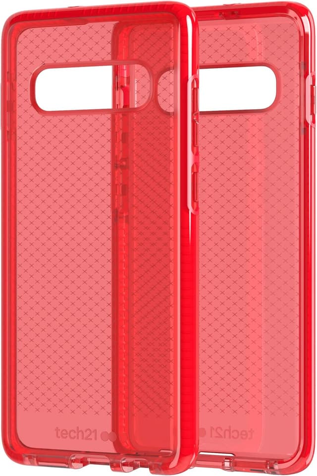 Detalle de Tech21 Evo Check Schutzhülle Galaxy S10+ Hellrot
