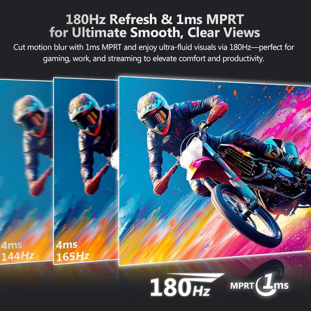 Detalle de Z Z-Edge 27 Zoll QHD Gaming-Monitor (180 Hz, Fast IPS, 1 ms) – 2560×1440, HDR10, FreeSync