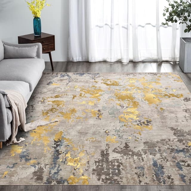 Imagen de vivorug Ultra Soft Area Rug 6x9, Non-Slip Abstract Carpet 🏠 en OfertitasTOP