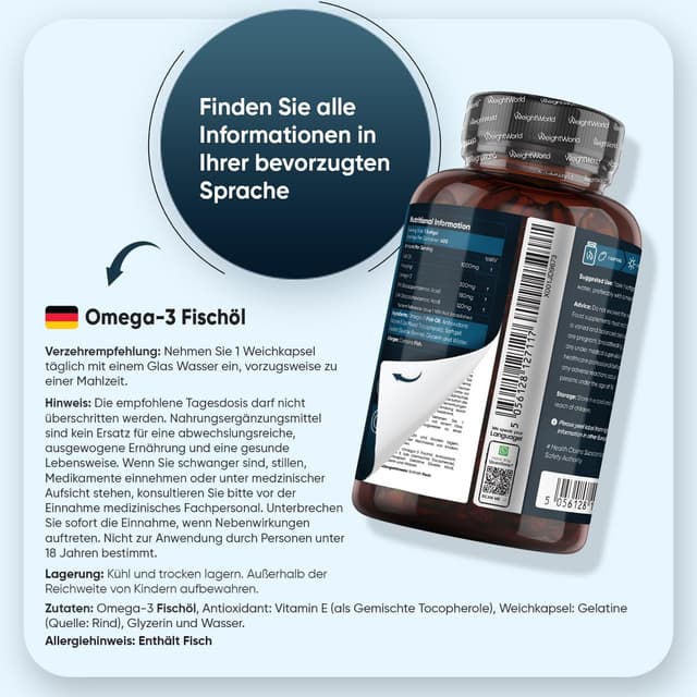 Thumbnail 3 de Omega 3 Ă–l Kapseln 400 đź’Š