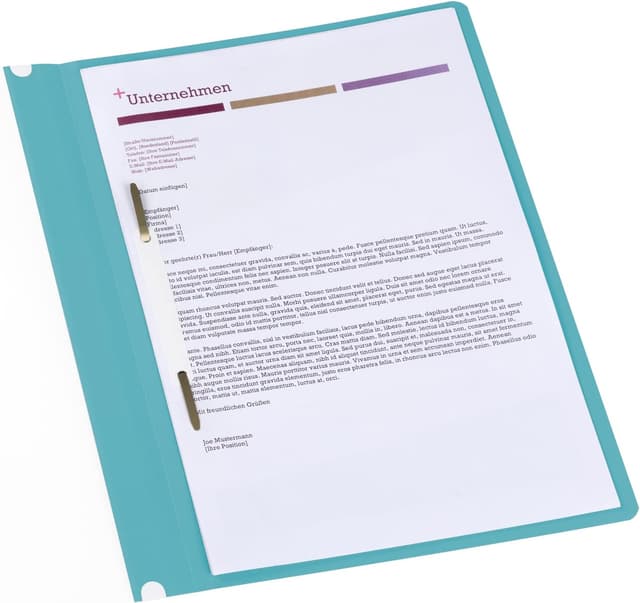 Thumbnail 5 de Oxford Schnellhefter A4 Kunststoff türkis