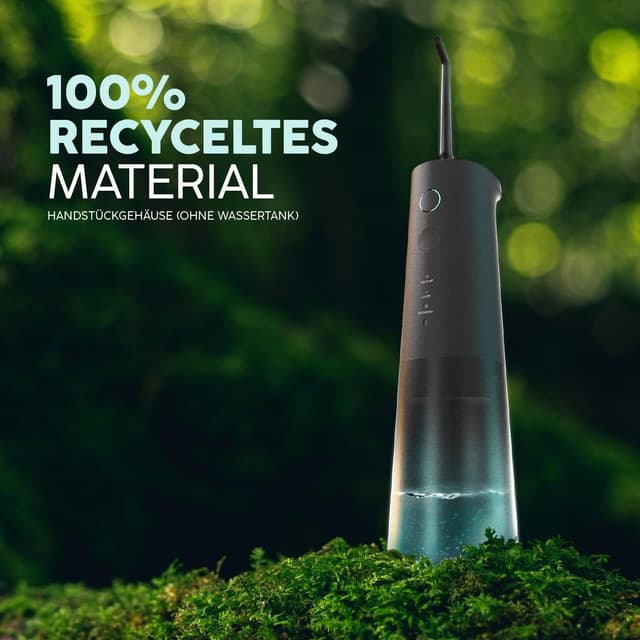 Detalle de happybrush® Munddusche kabelloser Water Flosser – 100 Tage testen (Testsieger)