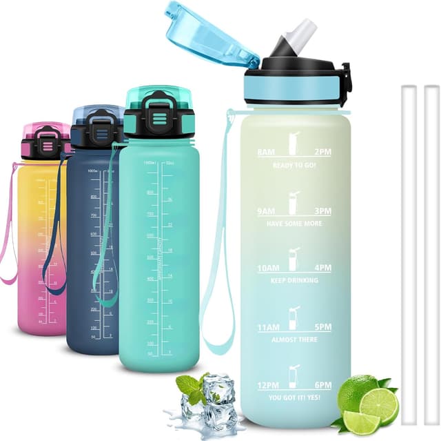 Detalle de Mujigaga Botella 1 L a prueba de fugas