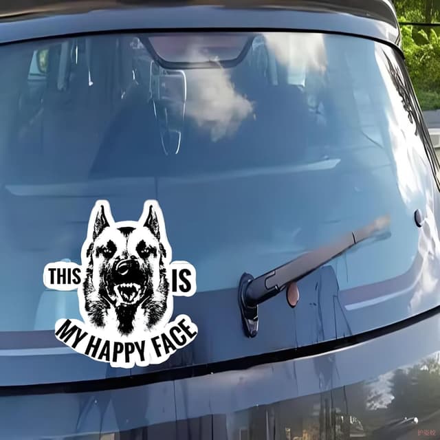 Thumbnail 5 de Belgische Malinois Autoaufkleber 18 cm