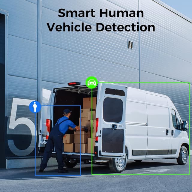 Detalle de Hiseeu 4K Wired Security Camera System with Audio, 3TB DVR, AI Human/Vehicle Detection, 8x 8MP IP67 IP Cameras